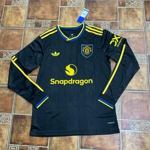 adidas Originals Manchester United 2025/26 Long sleeve Soccer third Jersey size